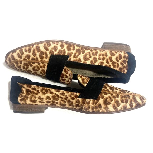 Vince Camuto Leopard Print Cow Hair Womens Flats Size 7.5 - Picture 10 of 11